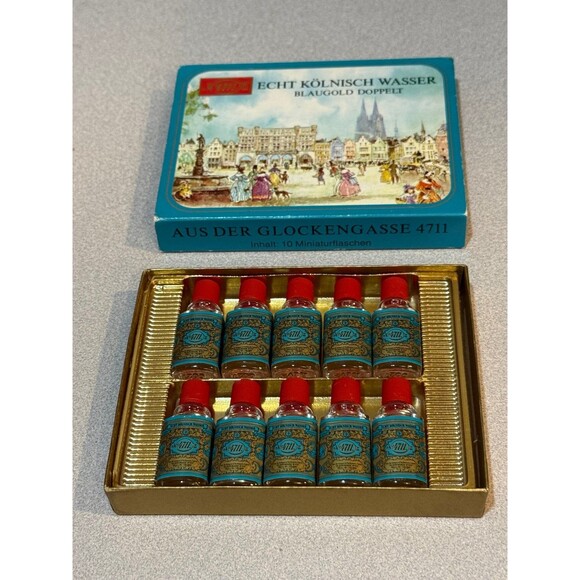 Schmitz No 4711 ORIGINAL MINI EAU DE COLOGNE Set of 10 Echt Kolnisch Wasser - Picture 7 of 7